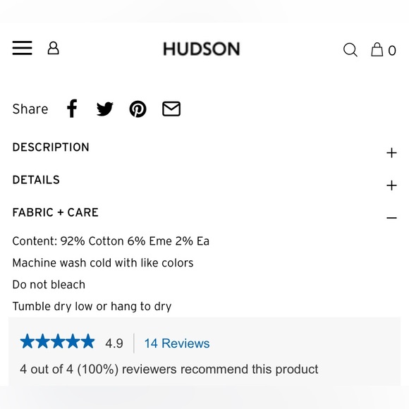 HUDSON Mid-Rise NICO Skinny Jean 💙 - Picture 3 of 10